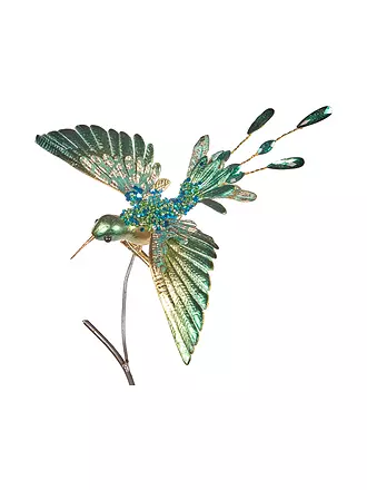 GOODWILL | Dekofigur Hummingbird on clip 20cm  green/gold | 
